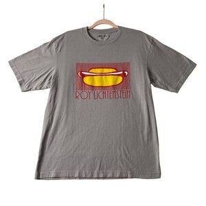 Roy Lichtenstein x UNIQLO UT Men Size Medium T-Shirt Hot Dog Graphic 100% Cotton